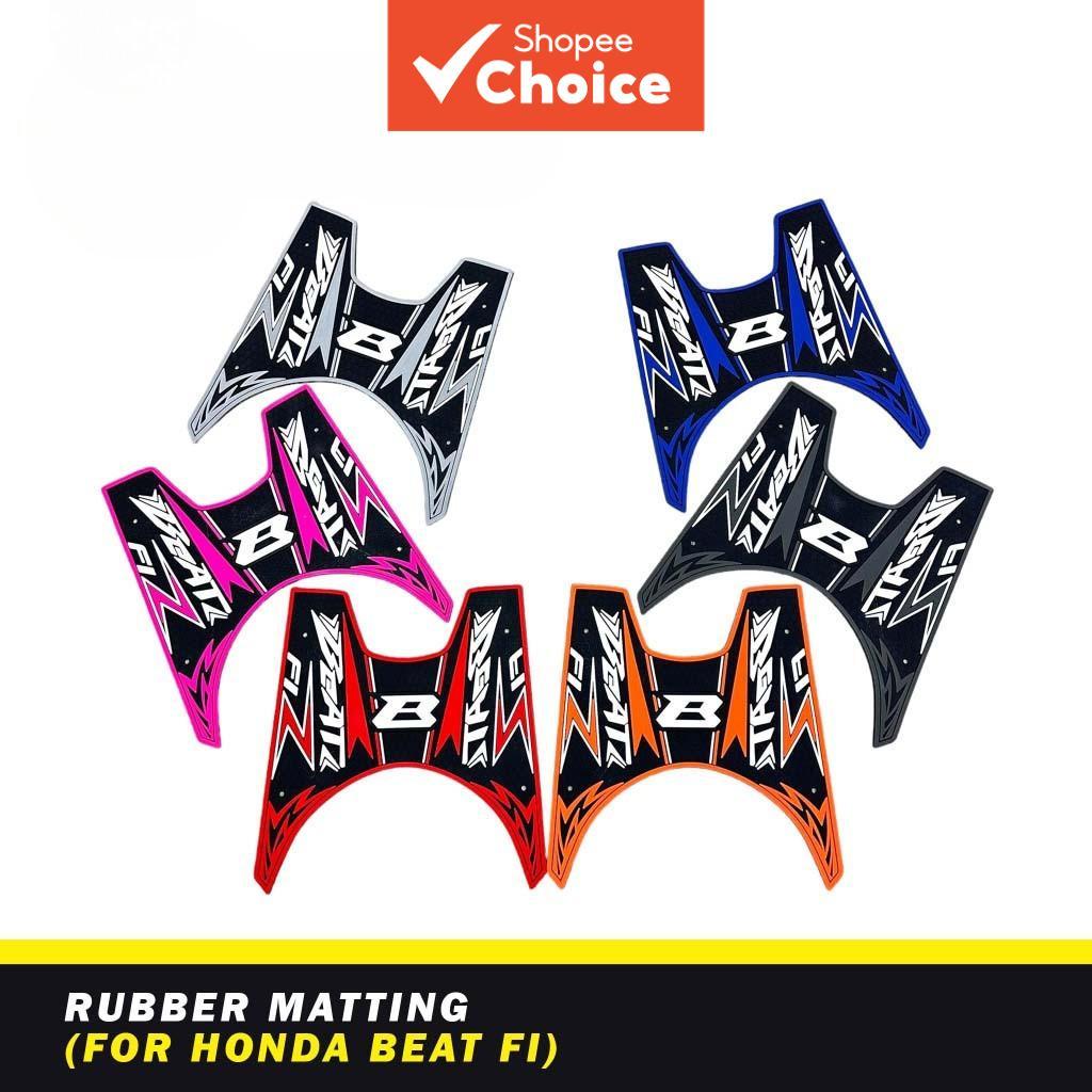  Tapete de Borracha para Moto com Parafusos para Honda Beat FI, Beat Street, Click V2/V3/V4