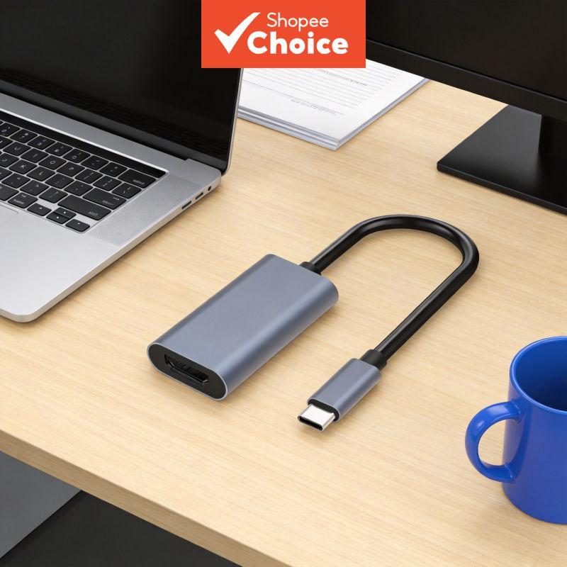 Adaptador USB C Para HDMI 4K Conversor Ultra HD 3.1 Tipo Laptop MacBook