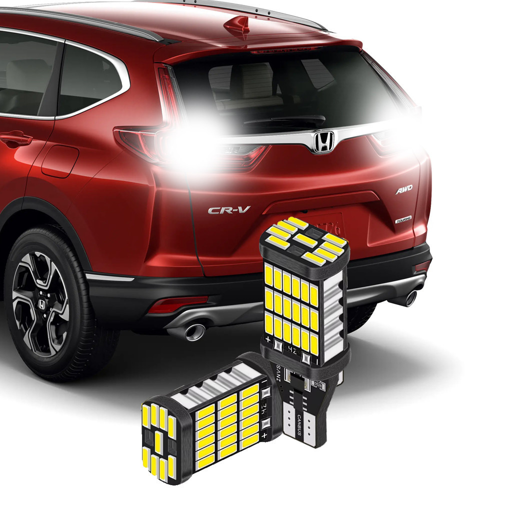 Par Lampada Ultra Led Premium Luz de Ré Honda CRV CR-V 2017 2018 2019  T15 w16w Branco