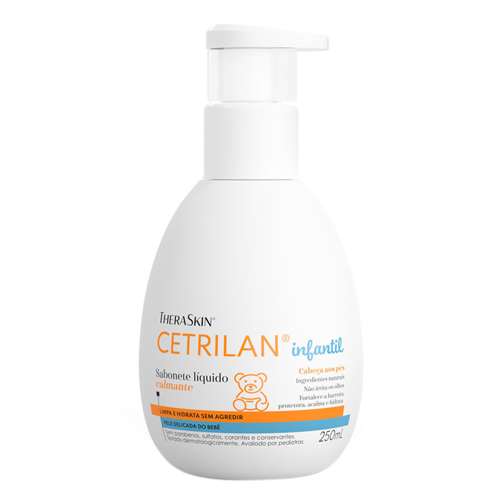 Cetrilan TheraSkin Sabonete Líquido Calmante Cabeça aso Pés 250ml em Oferta na Shopee
