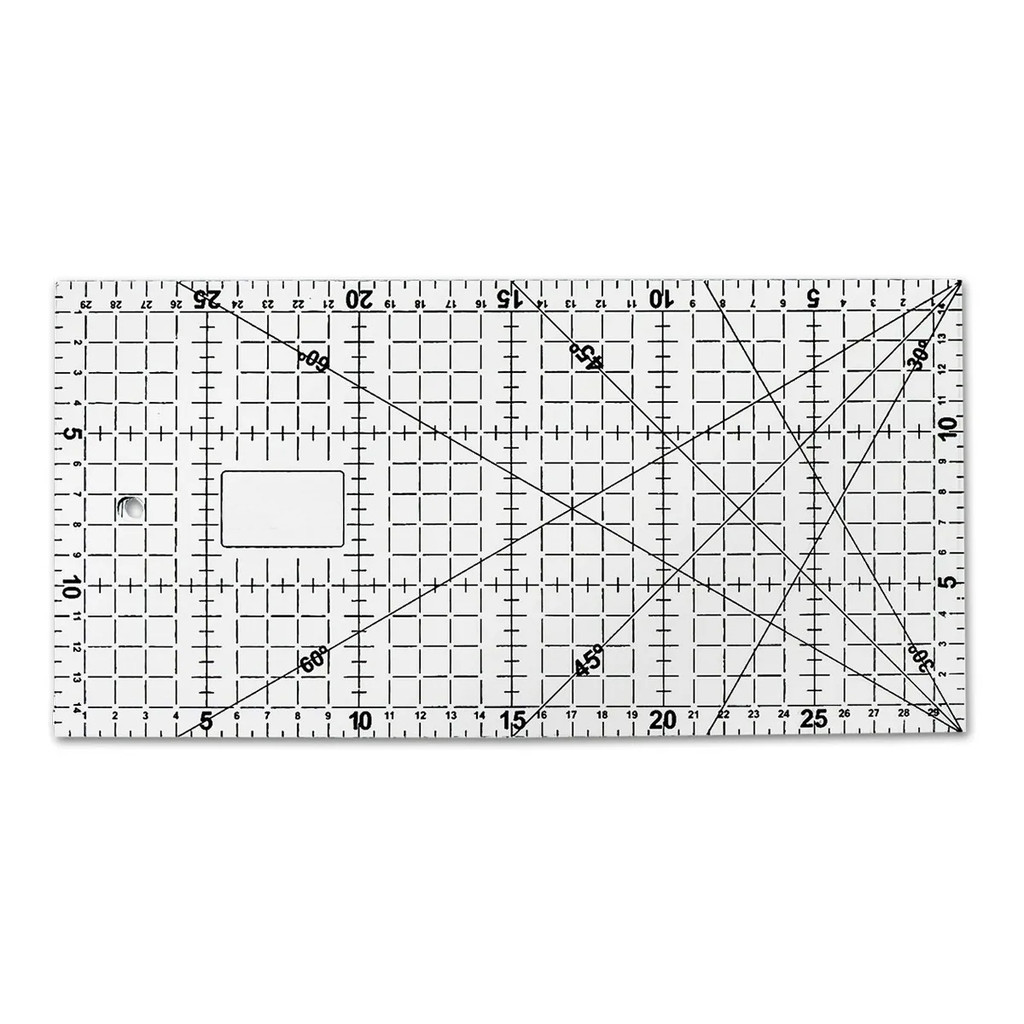 Régua Patchwork 15x30 Acrílico Corte Preciso Costura Modelagem