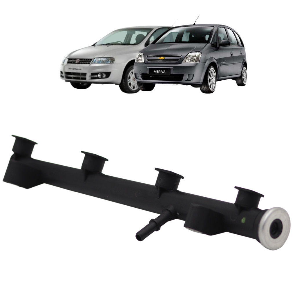 Flauta Dos Bicos Injetores Meriva Stilo 1.8 2002 2003 2004 2005 2006 2007 2008 2009 2010 2011 2012