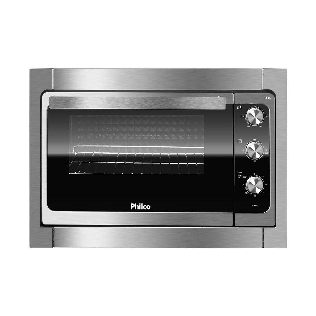 Forno Elétrico de Embutir Philco 55L Esmaltado PFE55E em Oferta na Shopee