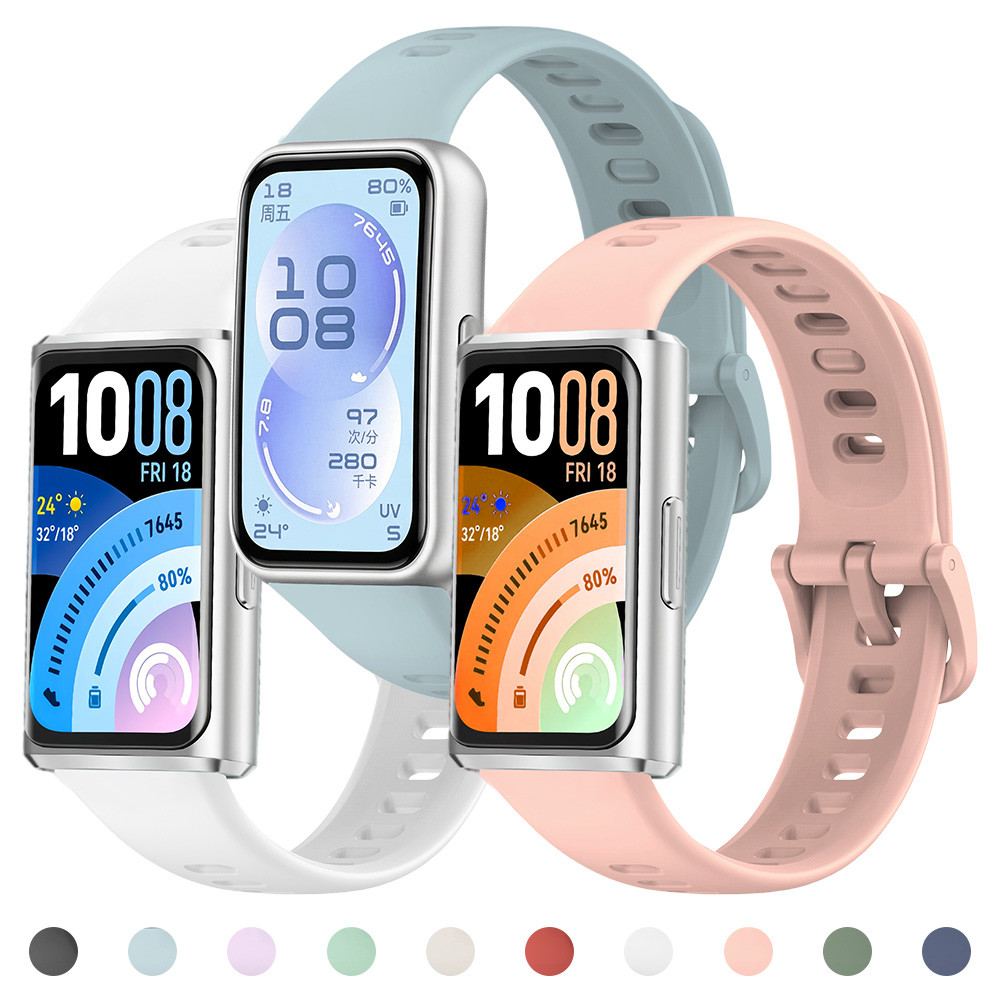Faixa De Borracha Macia Para Huawei Band 11 , Pulseira De Silicone Ajustável , Acessórios Smartwatch , Pro