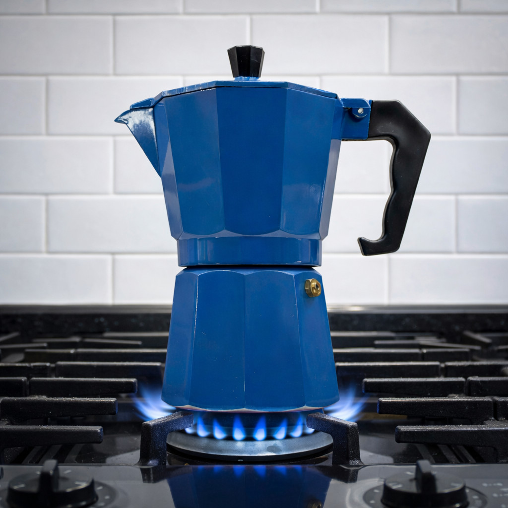 Cafeteira Moka Italiana 6 Xícara Alumínio Café Forte Expresso Cozinha Fogão Grão