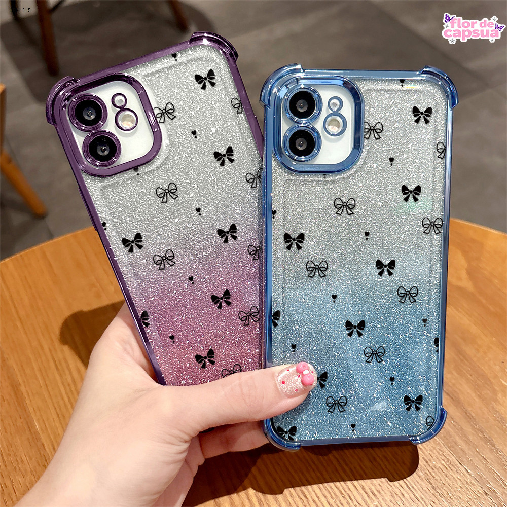 Capa Case Para iPhone 15 14 13 12 11 8 7 XR SE Plus 2020 2022 Com Flocos De Glitter De Celular Capinha SFK 8426