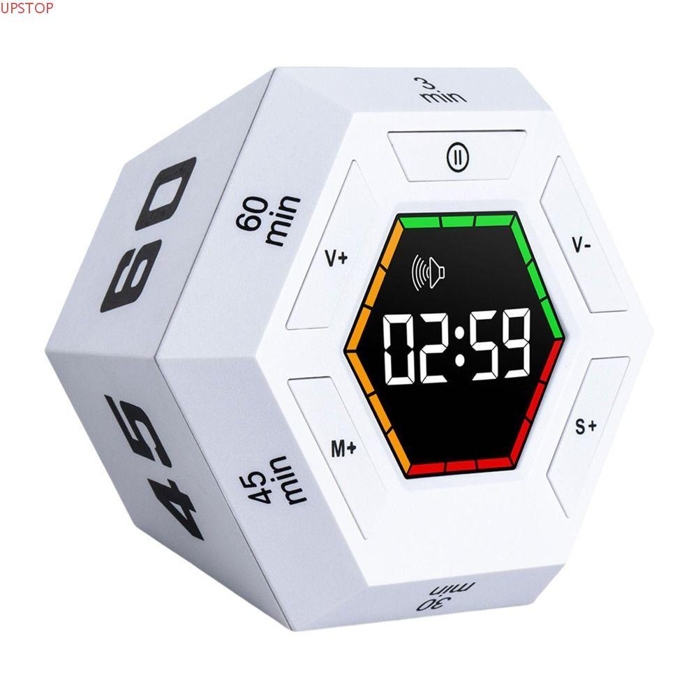 UPSTOP Sale Pomodoro Timer , Cubo De Temporizador Eletrônico De Contagem Regressiva Personalizada Ajustável De 3 Volumes
