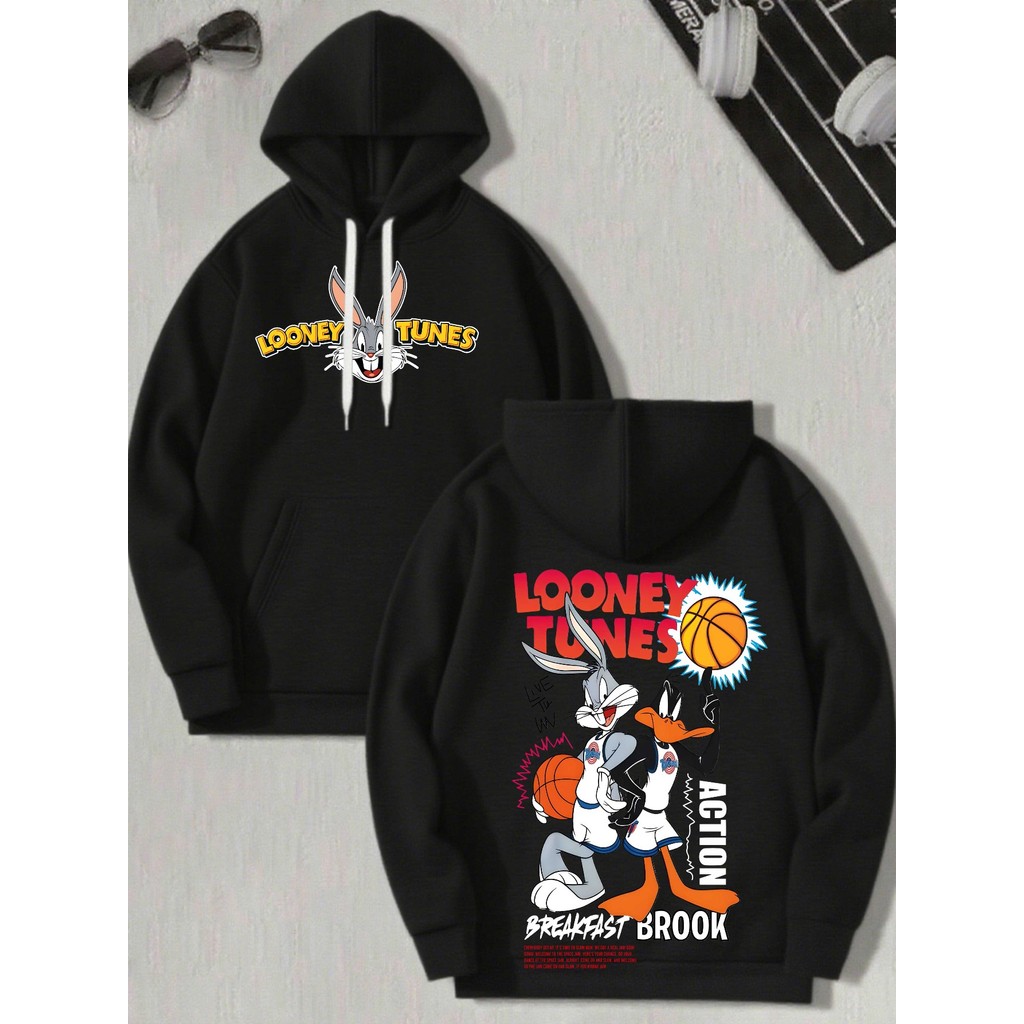 Moletom  Canguru Capuz  Unissex  Estampa Coyote, Moletom Loney Tunes Basquete Perna Longa E Patolino Promoção