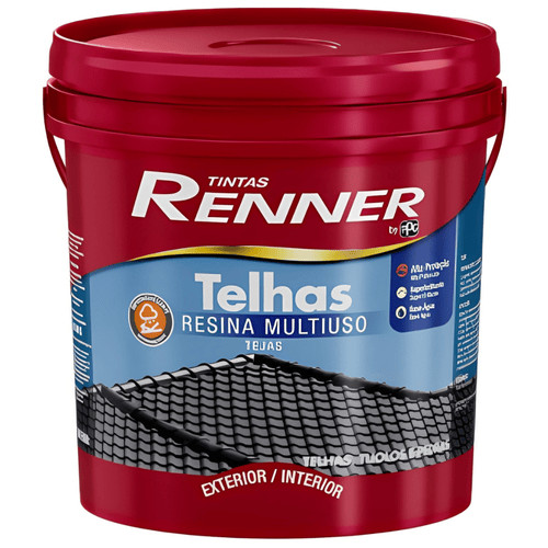 Tinta Acrilica Para Telhas Premium Semibrilho CerÂmica Onix 3203 18l Resina Multiuso – Renner