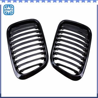 Substituição de corrida da grade do rim do capô do pára-choque dianteiro de 2 unidades para BMW E46 4 portas 1998-2001