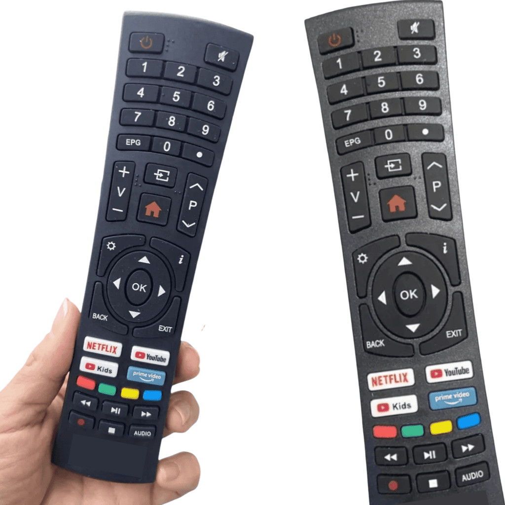 Kit 2 controle remoto para tv multilaser led smart 4k tl032 tl039 32, 50 e 55 polegadas