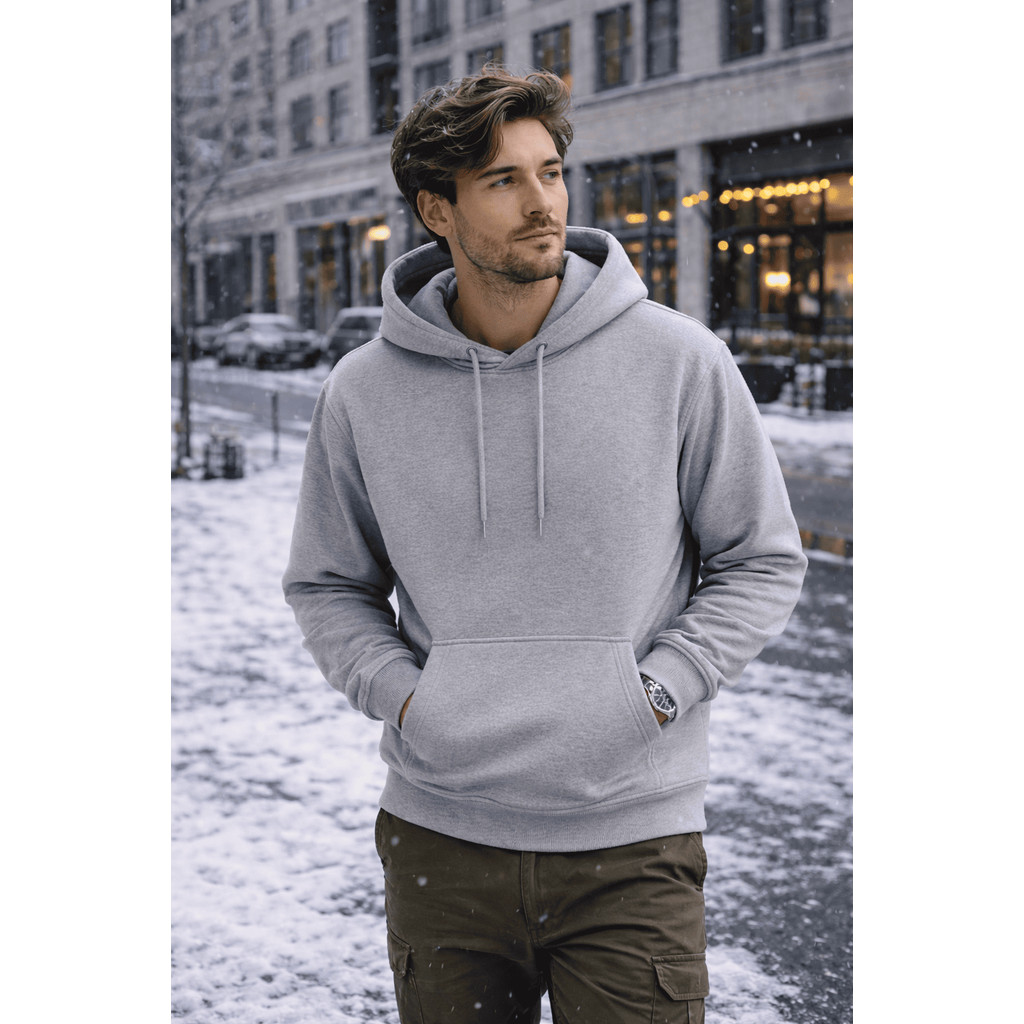 Moletom Canguru Com Capuz Flanelado Algodão Premium Frio Inverno Bolso Canguru Confortável