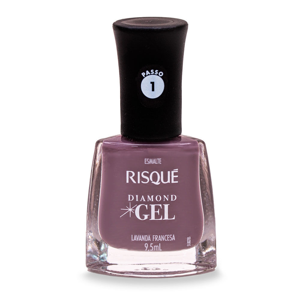 Esmalte Risqué Diamond Gel Cor Lavanda Francesa 9,5ml em Oferta na Shopee