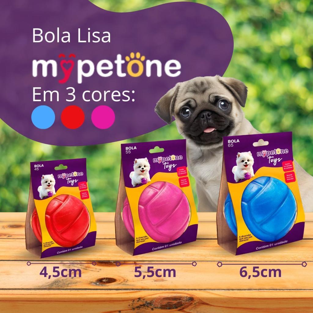 Bola Lisa Maciça Resistente para Cachorro - 45mm 55mm 65mm - Mypetone em Oferta na Shopee