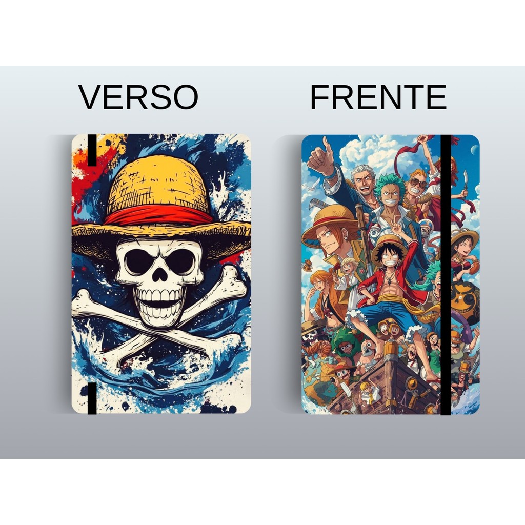 Caderno SKETCHBOOK ou anotações ONE PIECE 21x14cm