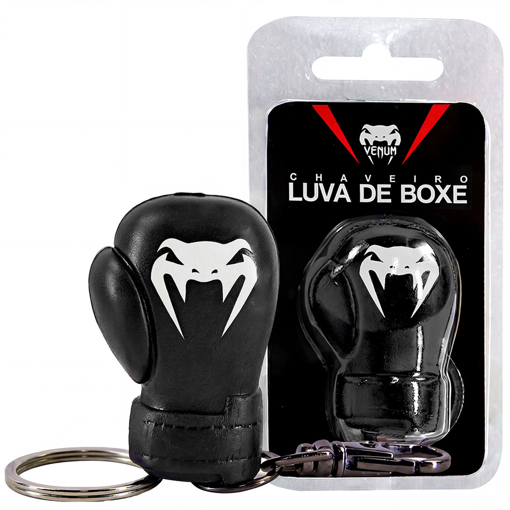 Chaveiro chaveirinho Luvas de Boxe Venum Silicone Dark P/ Presente Muay Thai Kickboxing Boxe