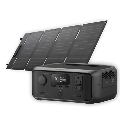 Kit Ecoflow Gerador River 3 300w A 600w 110v + Painel 45w 