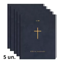 KIT 5 Bíblia Sagrada | NVI | Cruz Azul