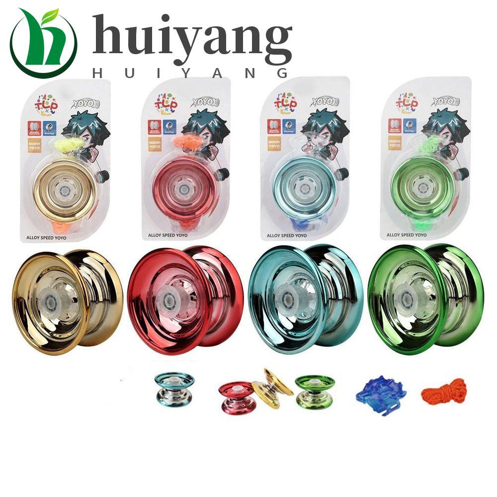 HUIYANG Metal Yoyo Adereços Especiais Profissionais Para Crianças Iniciantes Menino Brinquedos Interessante Brinquedo Lu