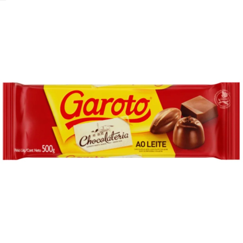 Barra Chocolate ao Leite Garoto 500g