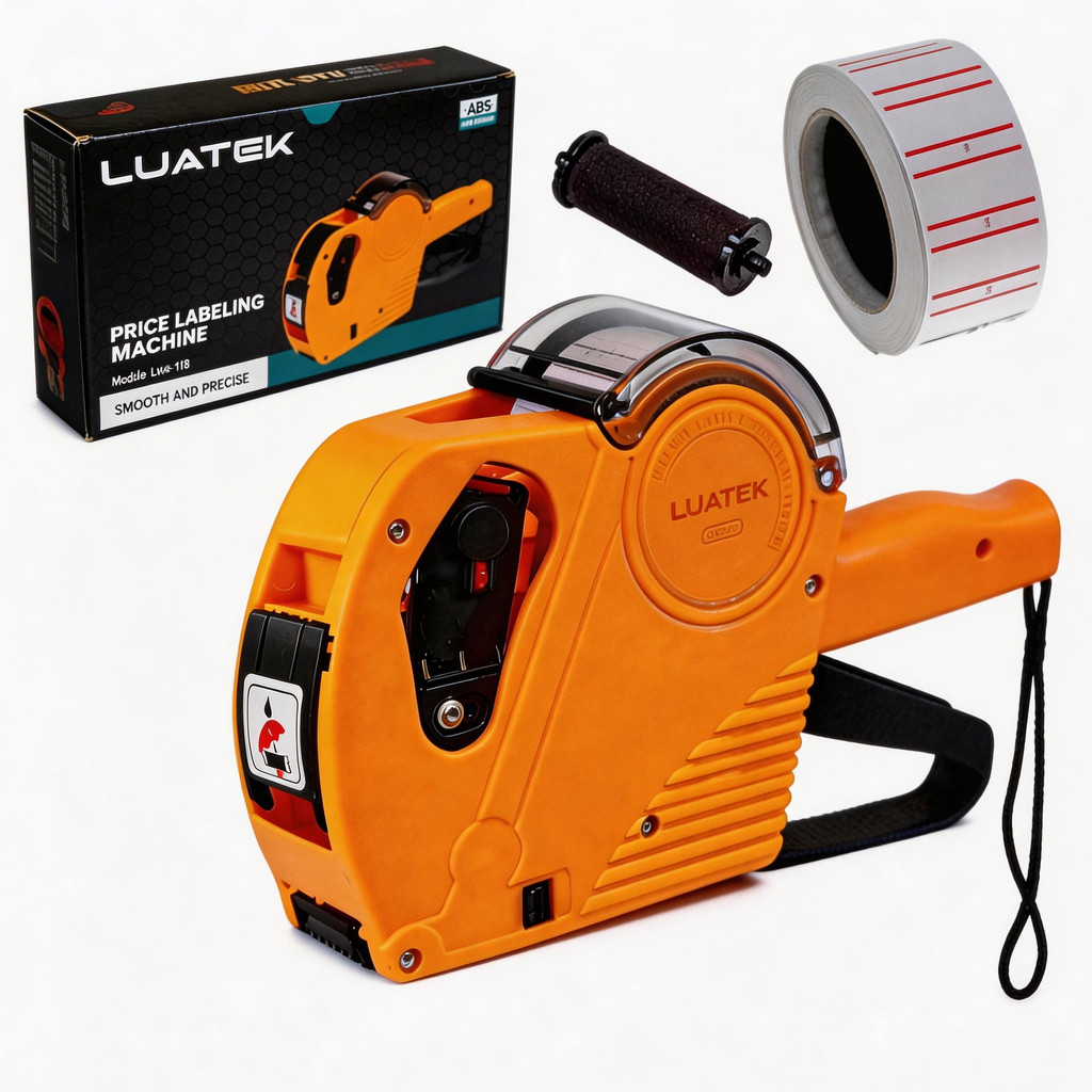 Etiquetadora Manual De Preços 8 Dígitos + 11 rolo etiquetas + 2 rolo de tinta