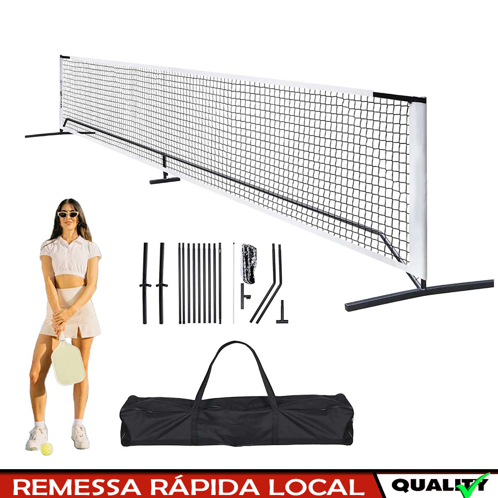 Rede de Pickleball Portátil para Jogos internos Ao Ar Livre, Rede Portátil para Treino de Tênis com bolsa de transporte