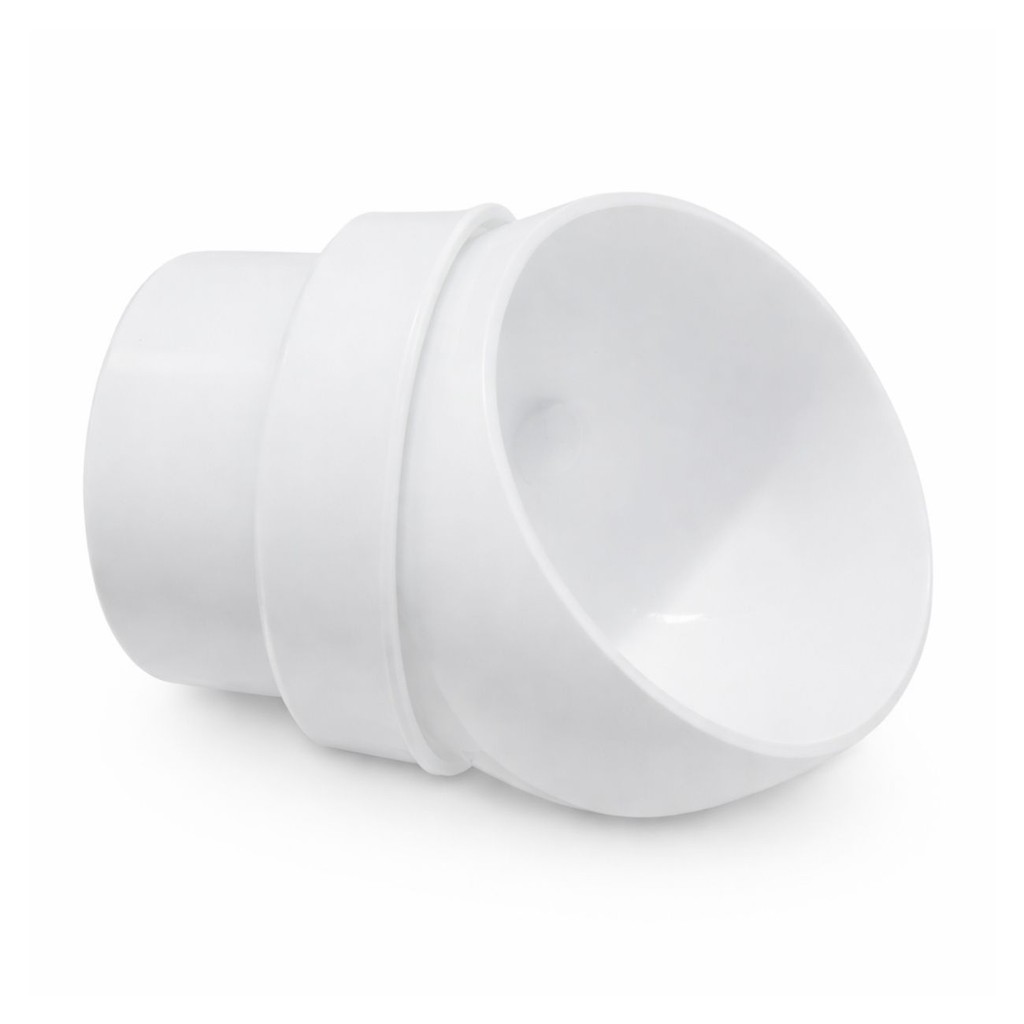 JUNCAO CONECTOR EMENDA ARTICULADA P/CORRIMÃO ALUMINIO TUBO 1 1/2 38MM NYLON BRANCO S025 SM
