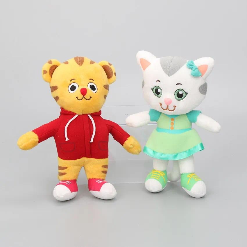 Brinquedo de Pelúcia Daniel, o Tigre e Amigos de 20cm, Katerina a Gatinha, Senhorita Elena, Boneco de Príncipe Gato