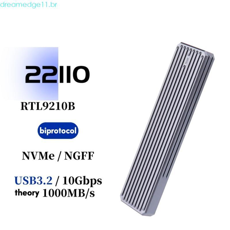 dreamedge11 Caixa SSD NVME Liga Alumínio Para Gabinete Disco Rígido 2230-2280 22110