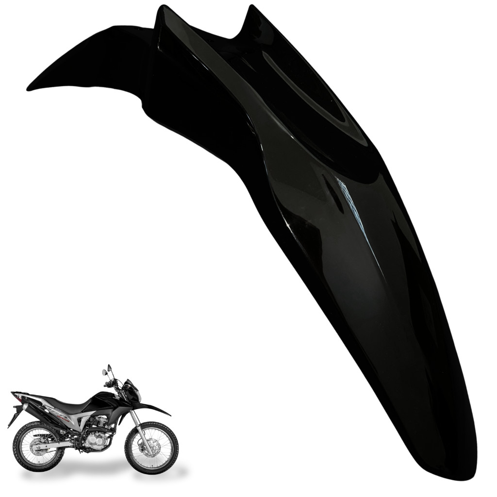 Paralama Dianteiro Bros 125 13-15 e 150 Bros 09-12 Preto Inj