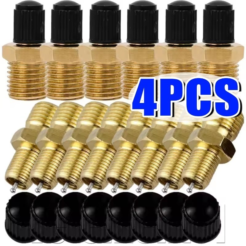 Núcleo De Válvula De Motocicleta Para Carro-Haste Cobre Sólido-Acessório De Substituição De Rosca Universal-Anticorrosão