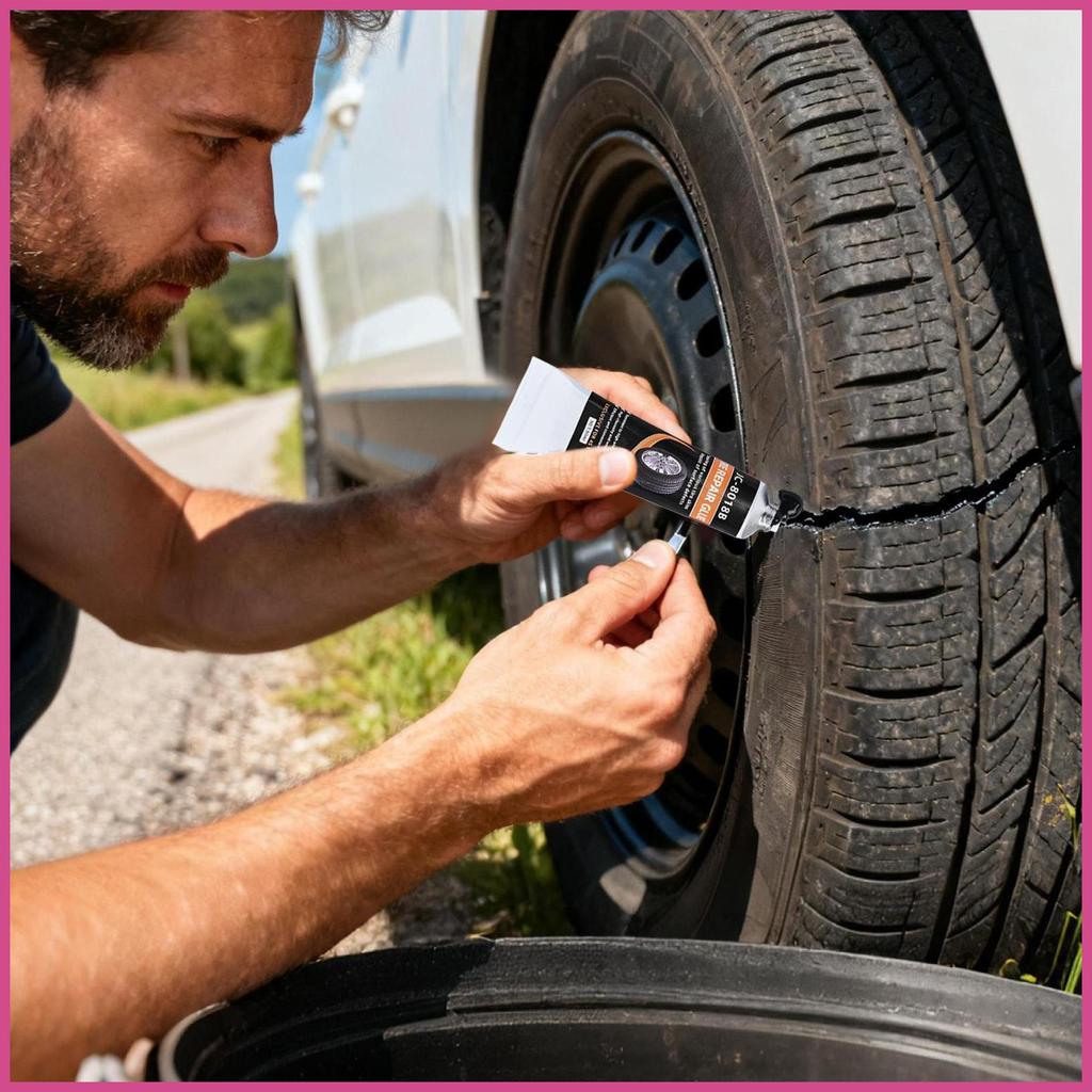 Plugue De Pneu 30ml Kit Adesivo De Ligação De Roda Automática Remendo Resistente Para Bicicleta Motocicleta RV Trator mu