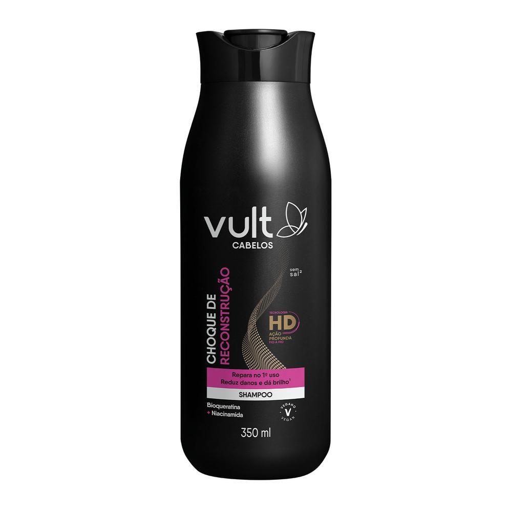 Vult Cabelos Choque de Reconstrução Shampoo 350ml em Oferta na Shopee