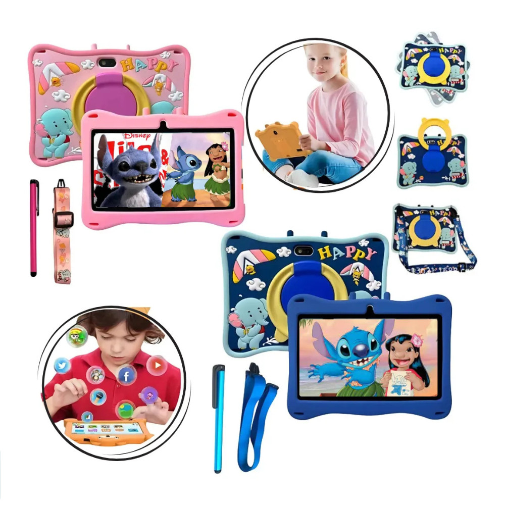 Tablet Infantil 64gb Memória Educativo Android Wifi 5G Assistir Vídeos e Jogos + Maletinha e Capinha em Oferta na Shopee