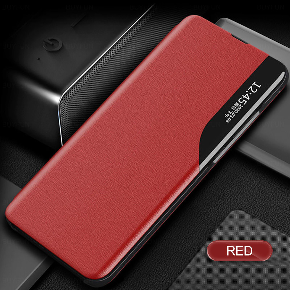 Capa De Telefone Flip Para Samsung Galaxy S26 S25 Plus S24 Ultra S26 + S25 FE S24 + S23 S23FE Suporte De Couro Janela An