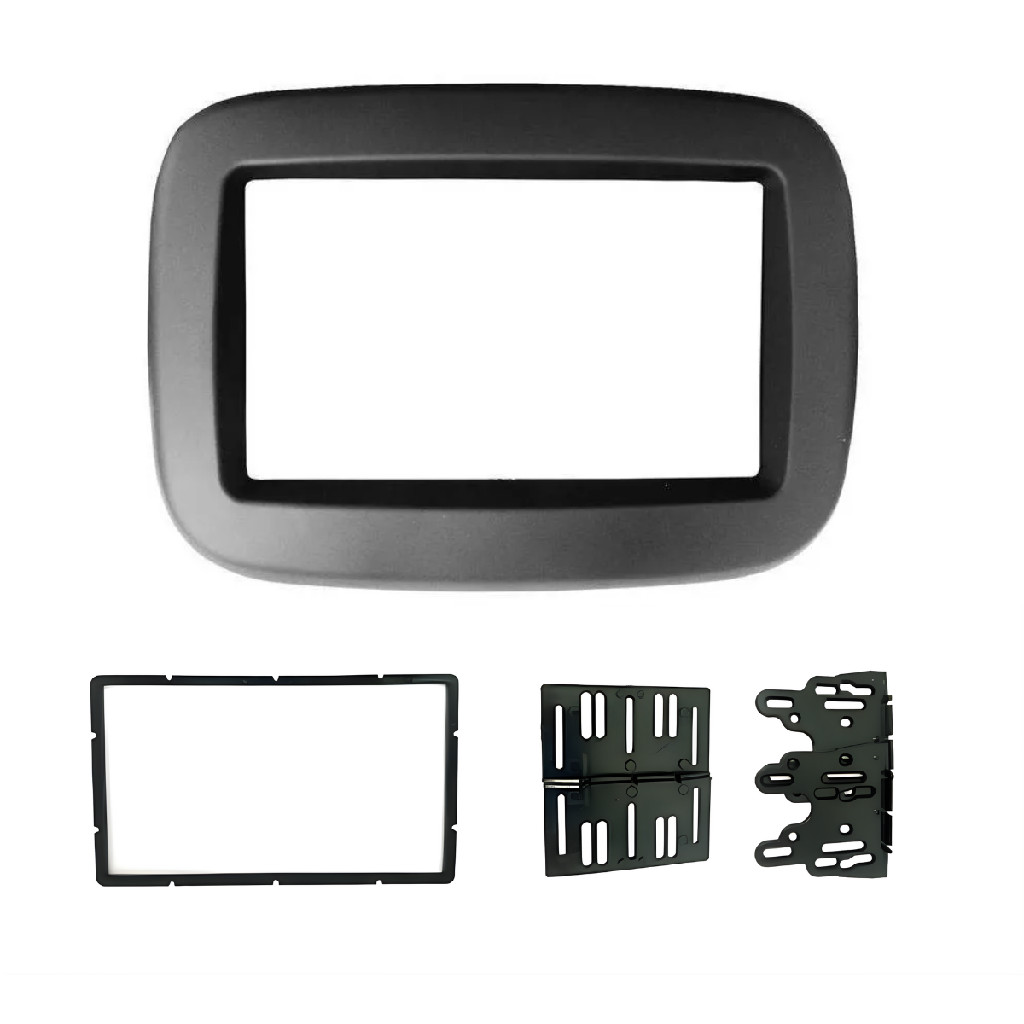 Moldura Multimídia 6.8 E 7 2 Din Fiamon Fiat Mobi 2016/2025 em Oferta na Shopee