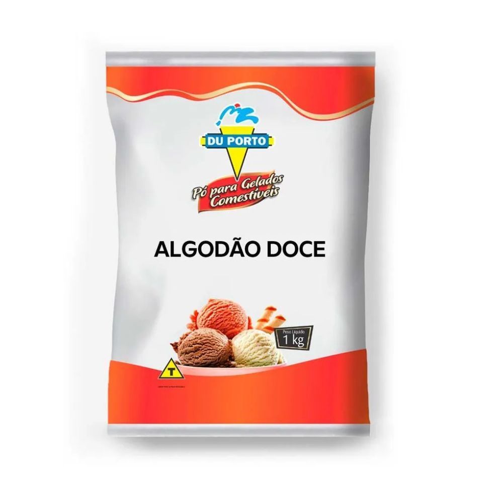 Base para Sorvete sabor Algodão Doce 1kg Du Porto