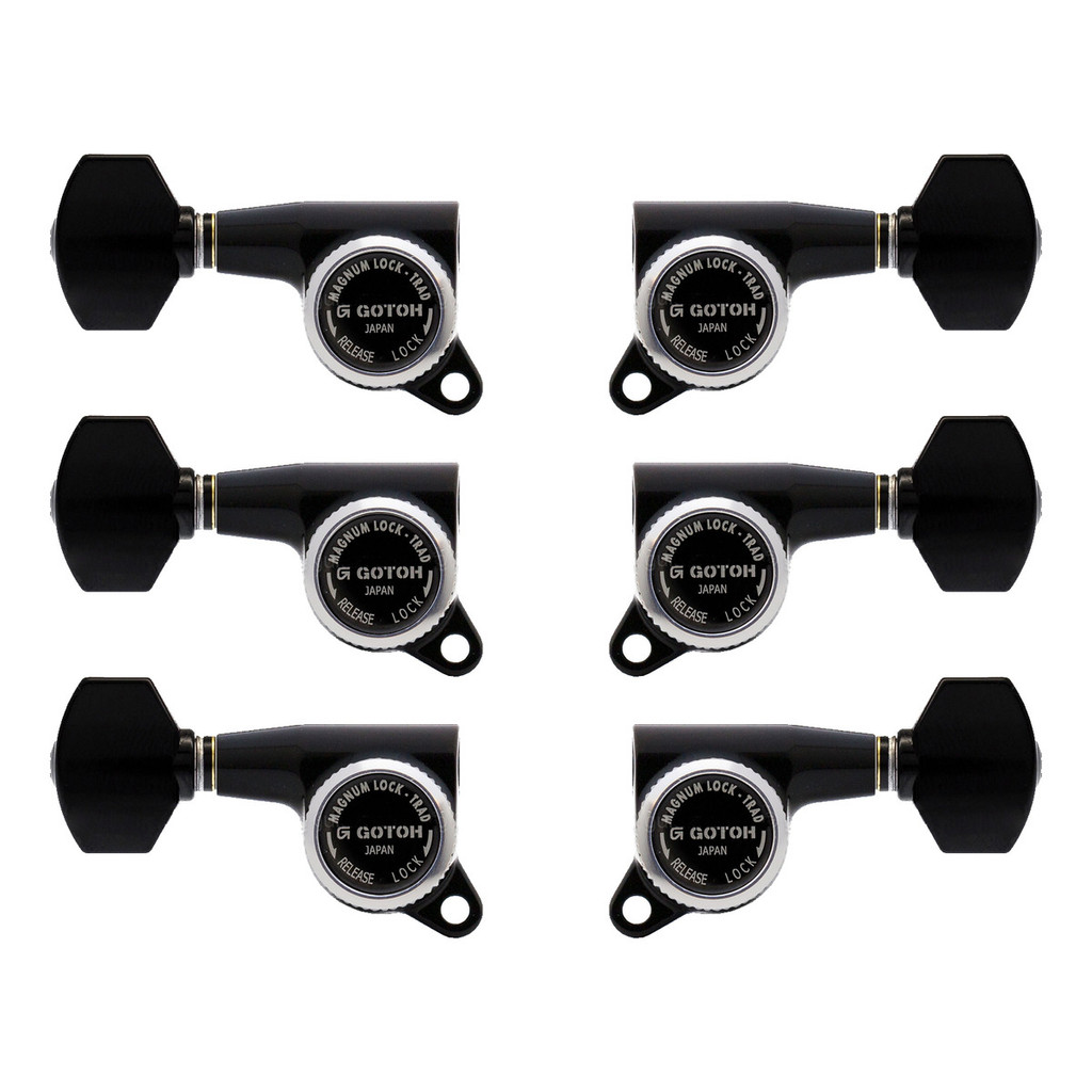 Tarraxa Gotoh Sg38107 Preta Magnum Lock Trad 3+3