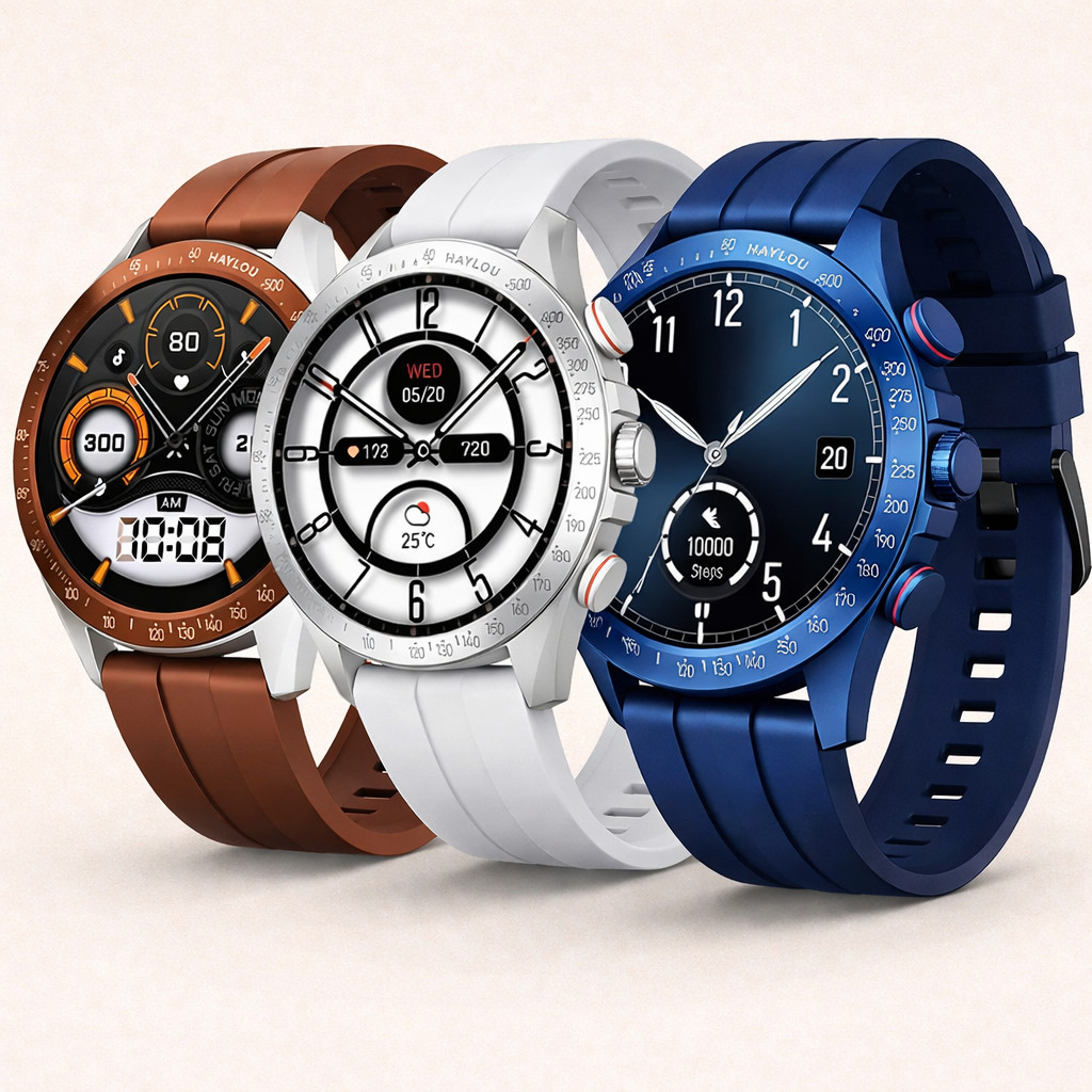 Smartwatch Haylou Solar Pro – Tela AMOLED 1.43", Bluetooth, 100 Esportes, SpO₂, Frequência Cardíaca, 2ATM