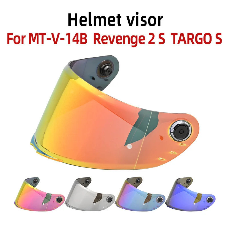 [2026NOVO] Viseira de capacete para MT Revenge 2 S para MT-V-14B Targo S Lente de Substituição Óculos de Proteção Para-b