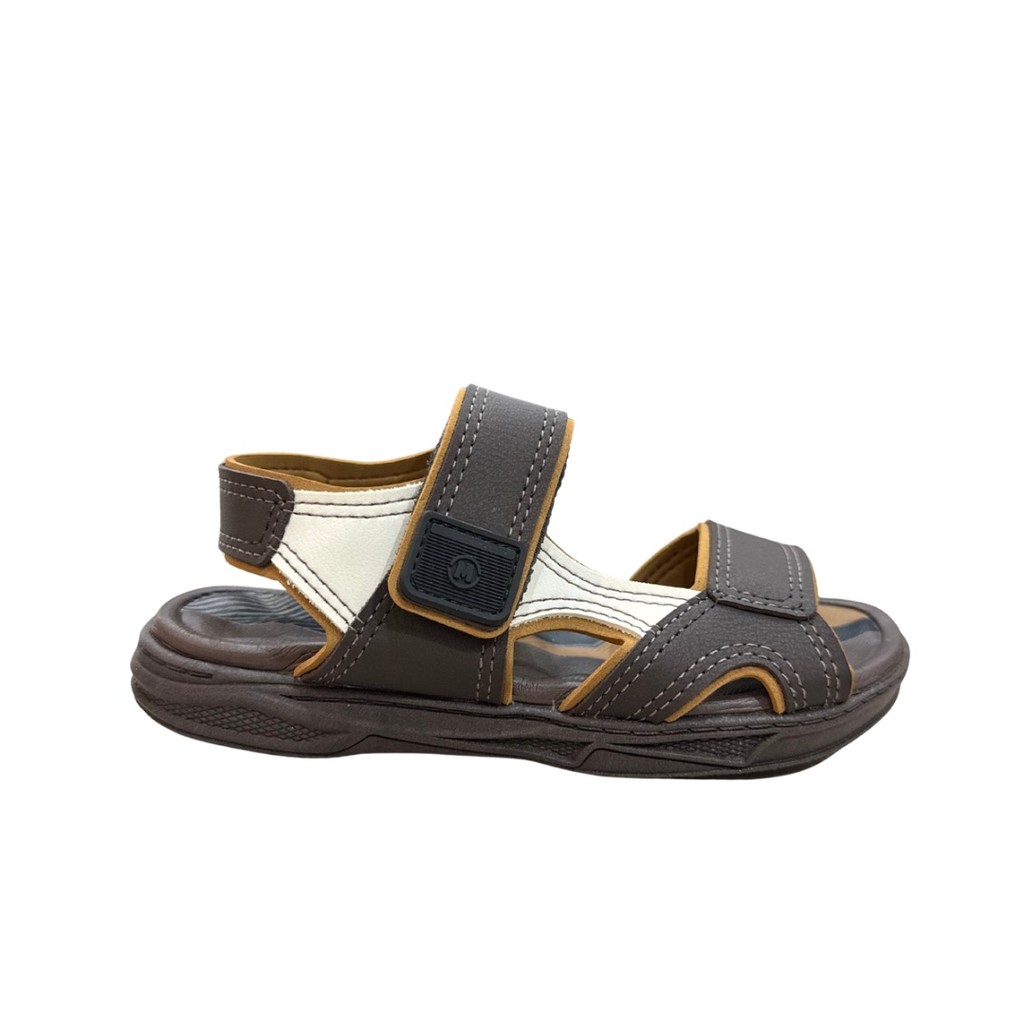 Sandália Infantil Molekinho 2402.847 Com Velcro Conforto Caf