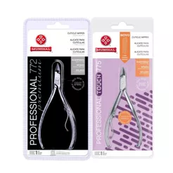 Kit 1 alicate 775 + 1 alicate 772 mundial inox profissional manicure unha