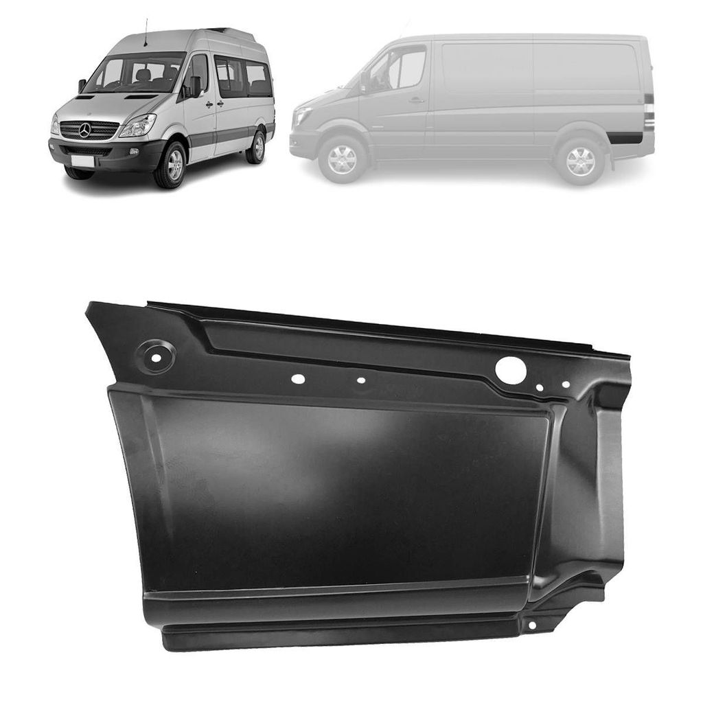 LATERAL CAIXA DE AR MERCEDES BENZ SPRINTER CURTA 2012 A 2019 (DEPOIS DA RODA) LADO ESQUERDO