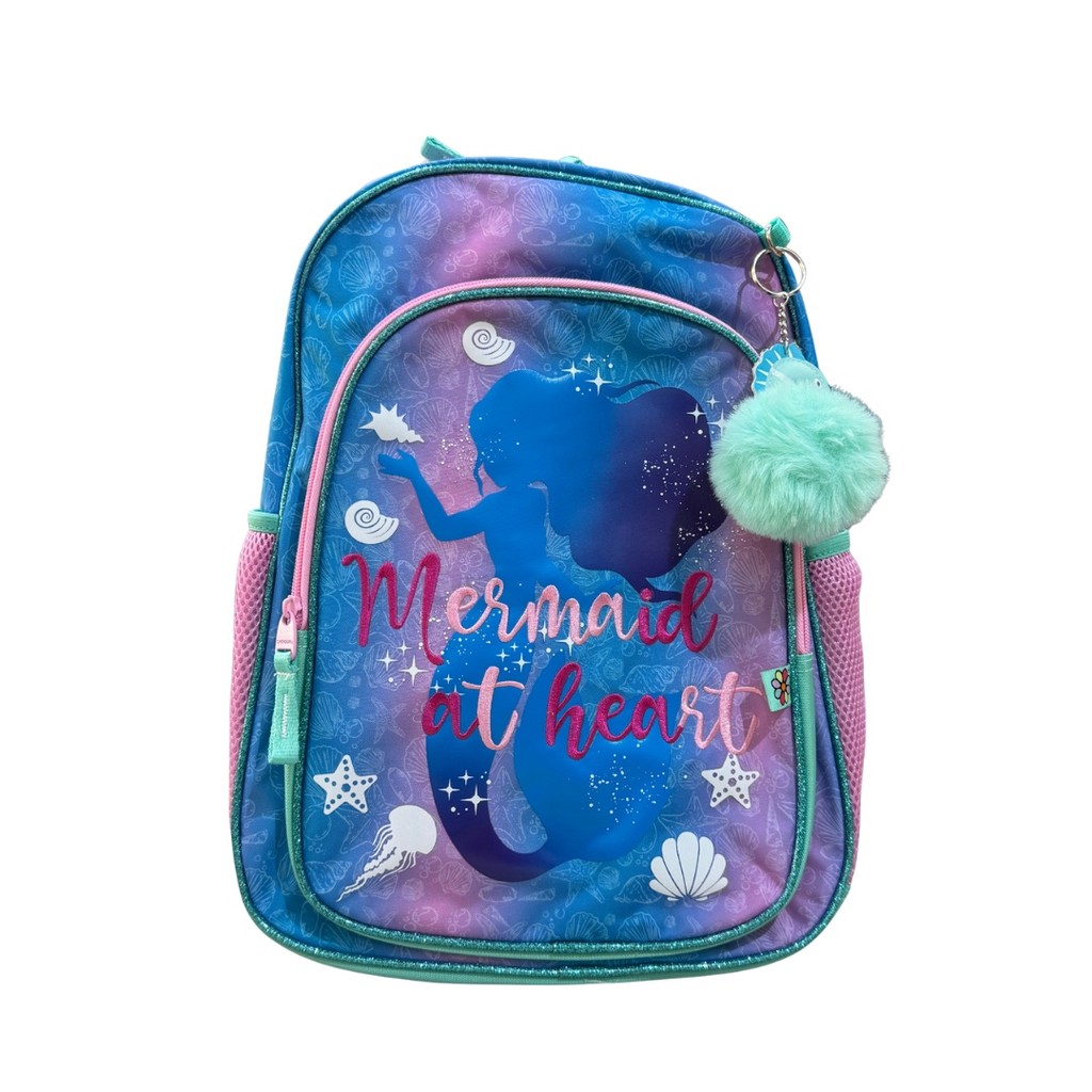 Mochila Escolar Meninas 18l Chenson Estampada Sereia Roxa