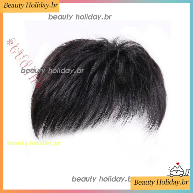 GLCHENG KIND Peruca De Cabelo Humano Grosso , Cabeleira Protética De Substituição Patch De Natural Masculina , Com Em To