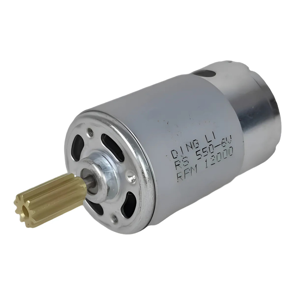 MOTOR 6V MOTO ELÉTRICA BANDEIRANTE RS 550 ENGRENAGEM 10 DENTES