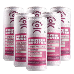 Moving - Bebida Proteica PRO - 6x310ml - Morango e Acerola