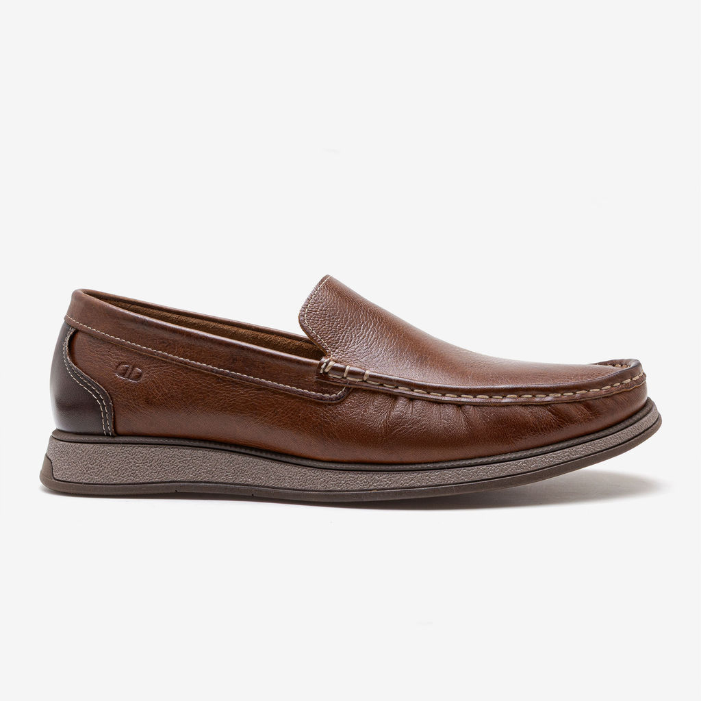 Mocassim Masculino Couro Nash Marrom