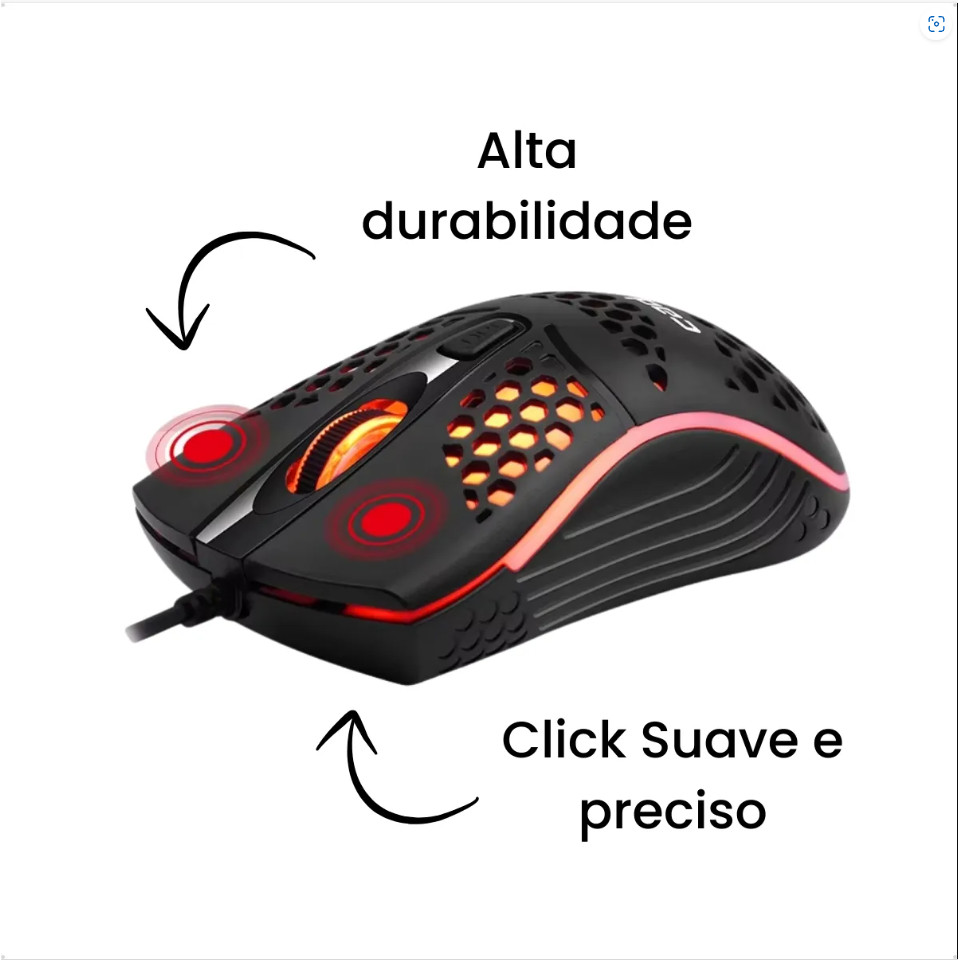 Mouse Gamer Com Fio Rgb (entraga rapida)