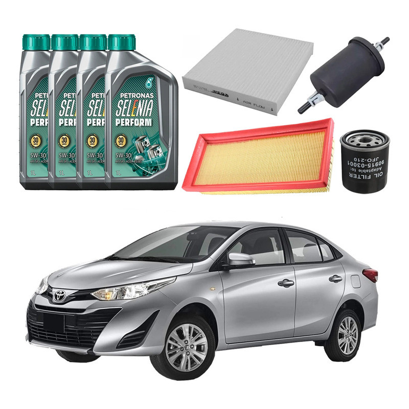 Kit Revisao Troca Oleo Filtros Yaris Sedan 1.5 2018 A 2022